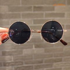 Kính Mát Thời Trang Unisex Phong Cách Nghệ Thuật, Gọng Giả Cận Đen Nổi Bật, Bảo Vệ Mắt UV400 - Kính Nobita