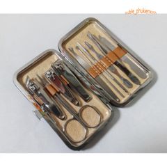 Bộ Dụng Cụ Cắt Móng Tay 10 Món Chất Lượng Cao - Bộ Sản Phẩm Làm Đẹp Sang Trọng và Tiện Lợi, Dễ Dàng Mang Theo