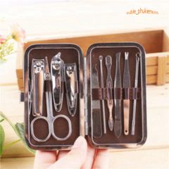 Bộ Dụng Cụ Cắt Móng Tay 10 Món Chất Lượng Cao - Bộ Sản Phẩm Làm Đẹp Sang Trọng và Tiện Lợi, Dễ Dàng Mang Theo