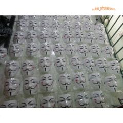 Mặt Nạ Hacker Anonymous Trắng - Phụ Kiện Halloween Độc Đáo Cho Nam Nữ, Biểu Tượng Thế Giới Công Nghệ