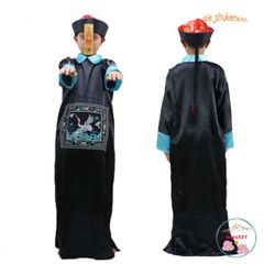 Bộ Trang Phục Hóa Trang Ma Cương Thi Dành Cho Halloween - Áo Khoác, Mũ, Móng Tay Giả, Đồ Hóa Trang Đáng Sợ Cho Lễ Hội