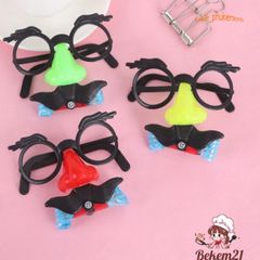 Bộ Hóa Trang Chú Hề Vui Nhộn - Kính Râm, Mũi và Râu Giả Thú Vị Dành Cho Tiệc Tùng và Halloween