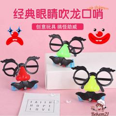 Bộ Hóa Trang Chú Hề Vui Nhộn - Kính Râm, Mũi và Râu Giả Thú Vị Dành Cho Tiệc Tùng và Halloween