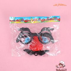 Bộ Hóa Trang Chú Hề Vui Nhộn - Kính Râm, Mũi và Râu Giả Thú Vị Dành Cho Tiệc Tùng và Halloween