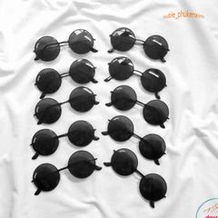 Kính Mát Thời Trang Unisex Đen Ngộ Nghĩnh - Bảo Vệ UV400 Vượt Trội và Phong Cách Nổi Bật Cho Mọi Lứa Tuổi