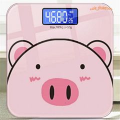 Cân Điện Tử Sức Khỏe Hình Heo Con Màu Hồng Dễ Thương, Độ Chính Xác Cao 180kg - Thiết Bị Theo Dõi Cân Nặng Tại Nhà