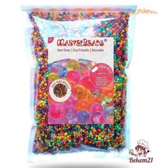 Gói 500g Hạt Nở 25000 Viên Đa Màu - Nguyên Liệu Trang Trí và Làm Slime Sáng Tạo An Toàn, Độc Đáo cho Trẻ Em