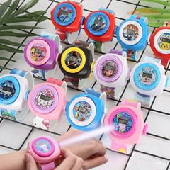 Đồng Hồ Ánh Sáng LED 3D Hình Hello Kitty & Doraemon - 20 Mẫu Chiếu Độc Đáo Dành Cho Trẻ Em và Người Lớn, Trang Trí Không Gian Vui Tươi
