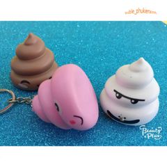 Móc Khóa Hình Cục Shit Phát Sáng LED Đáng Yêu, Đèn Pin Mini Độc Đáo - Phụ Kiện Thời Trang Vui Nhộn và Thú Vị