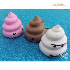 Móc Khóa Hình Cục Shit Phát Sáng LED Đáng Yêu, Đèn Pin Mini Độc Đáo - Phụ Kiện Thời Trang Vui Nhộn và Thú Vị