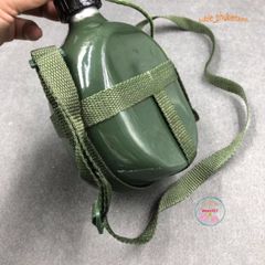 Bình Tông 3 Lít Kiểu Cổ Điển - Dụng Cụ Đựng Nước, Rượu Chống Gỉ, Phong Cách Lính Kháng Chiến, Thích Hợp Đi Dã Ngoại, Camping