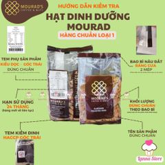Hạnh Nhân Úc Mourad’s 500g - Hạt Sấy Chín Tách Vỏ, Giàu Chất Xơ, Vitamin E – Snack Healthy Giảm Cân, Làm Sữa Thơm Ngon