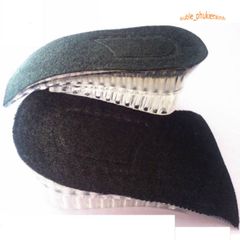 Bộ 2 Miếng Lót Giày Silicon Tăng Chiều Cao 3.5-4cm Đen - Phụ Kiện Thời Trang Cho Nam Nữ, Thoải Mái Và Khử Mùi Hôi Chân
