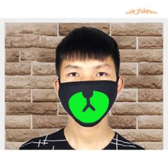 Khẩu Trang Phát Sáng Đầu Lâu Dạ Quang - Phụ Kiện Halloween Thú Vị, Khẩu Trang Cosplay Unisex, Chống Bụi và Giữ Ấm