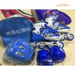 Giày Trượt Patin Phát Sáng QF Thế Hệ Mới Cho Trẻ Em & Người Lớn - Kèm Túi Vải Đựng, Thiết Kế Thời Trang và An Toàn