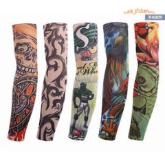 Găng Tay Hình Xăm Tạm Thời 3D Nghệ Thuật Chống Nắng UV - Phụ Kiện Hip Hop Độc Đáo, Phong Cách Nổi Bật cho Mọi Hoạt Động Ngoài Trời