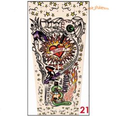 Găng Tay Hình Xăm Tạm Thời 3D Nghệ Thuật Chống Nắng UV - Phụ Kiện Hip Hop Độc Đáo, Phong Cách Nổi Bật cho Mọi Hoạt Động Ngoài Trời