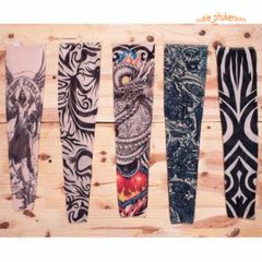 Găng Tay Hình Xăm Tạm Thời 3D Nghệ Thuật Chống Nắng UV - Phụ Kiện Hip Hop Độc Đáo, Phong Cách Nổi Bật cho Mọi Hoạt Động Ngoài Trời