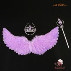 Cánh Thiên Thần Cosplay Trẻ Em - Phụ Kiện Lễ Hội Hóa Trang, Tiệc Tùng, Biểu Diễn, Chất Liệu Lông Vũ Nhẹ và Thoải Mái
