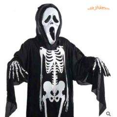 Bộ Trang Phục Halloween Kinh Dị - Áo Quần Xương Người và Mặt Nạ Đầu Lâu Cho Nam Nữ - Phụ Kiện Thời Trang Độc Đáo