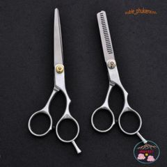 Bộ 2 Kéo Cắt Tỉa Tóc Chuyên Nghiệp Không Gỉ - Dụng Cụ Làm Tóc Tại Nhà và Salon, Hàng Chất Lượng Cao