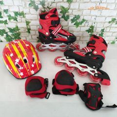 Giày Trượt Patin Trẻ Em 4 Bánh Cao Cấp + Bộ Đồ Bảo Hộ Toàn Diện (Mũ, Chân, Tay) - Thể Thao Vui Chơi An Toàn