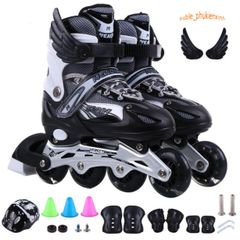 Giày Trượt Patin Phát Sáng Sport QF Thế Hệ Mới cho Trẻ Em và Người Lớn - Tặng 2 Thanh Cờ Lê, Nhiều Màu, Thời Trang, Bảo Hộ An Toàn
