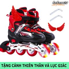 Giày Trượt Patin Phát Sáng Sport QF Thế Hệ Mới cho Trẻ Em và Người Lớn - Tặng 2 Thanh Cờ Lê, Nhiều Màu, Thời Trang, Bảo Hộ An Toàn