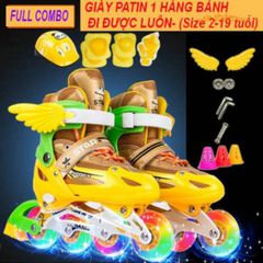 Giày trượt patin LED cao cấp 2901 - Bánh xe phát sáng rực rỡ 4 màu cho trẻ em và người lớn, an toàn và thoải mái khi sử dụng.
