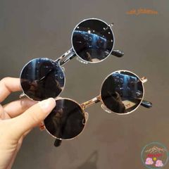 Kính Mát Gọng Tròn Retro Thời Trang Unisex - Kính Râm UV400 Dành Cho Nam Nữ, Phong Cách Thầy Bói Mù Ổn Định