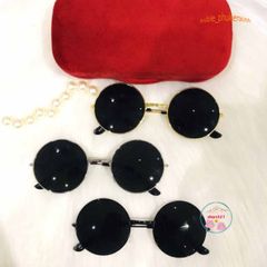 Kính Mát Gọng Tròn Retro Thời Trang Unisex - Kính Râm UV400 Dành Cho Nam Nữ, Phong Cách Thầy Bói Mù Ổn Định