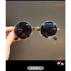 Kính Mát Gọng Tròn Retro Thời Trang Unisex - Kính Râm UV400 Dành Cho Nam Nữ, Phong Cách Thầy Bói Mù Ổn Định