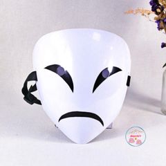 Mặt Nạ Halloween Hình Mặt Cười Trắng HIRUKO - Phụ Kiện Trang Trí Vui Nhộn Cho Tiệc Hóa Trang, Cosplay, Ảnh Chụp Độc Đáo