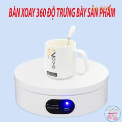 Đế Xoay 360 Độ Trưng Bày Sản Phẩm - Đế Chụp Ảnh Tại Nhà Cung Cấp 2 Màu Đen Trắng, Tiện Lợi Cho Quay Video Chuyên Nghiệp