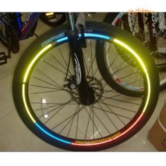 Decal Phản Quang Dán Vành Xe Máy - Bộ Tem Chỉ Trang Trí Xe Máy, Xe Đạp Điện, Xe Đạp Nhiều Màu Sắc 21cm