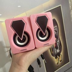 Loa Mini Máy Tính Laptop LED RGB 2.0 BAK E-1046 - Âm Thanh Chất Lượng Cao, Giá Tốt cho Thiết Bị USB và 3.5mm