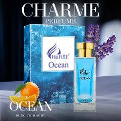Nước Hoa Nam Charme Ocean 50ML - Hương Thơm Tươi Mát Biển Cả, Quyến Rũ, Nam Tính - Eau De Parfum Lưu Hương Lâu
