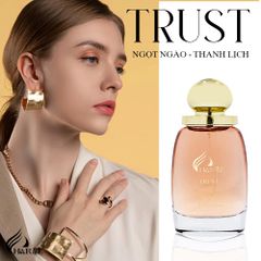 Nước Hoa Nữ Charme Trust 100ML - Mùi Hương Ngọt Ngào Quyến Rũ, Hoa Cỏ & Trái Cây, Phong Cách Gợi Cảm, Đẹp & Sang Trọng