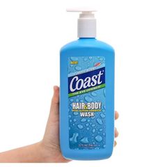 Sữa Tắm COAST 946ml 2in1 Có Vòi - Dầu Gội và Sữa Tắm Tiện Lợi, Hương Thơm Dễ Chịu, Chăm Sóc Da Và Tóc Tối Ưu - Hàng Mỹ