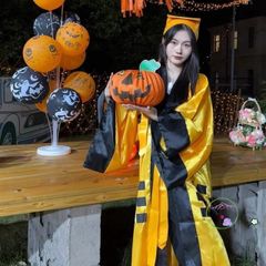 Bộ Trang Phục Cosplay Đạo Sĩ Thái Cực Cho Bé - Hóa Trang Độc Đáo Dịp Halloween, Thời Trang Trẻ Em Kết Hợp Công Nghệ Hiện Đại