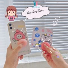 Miếng Dán Silicon Hình Quả Đào 3D - Đáng Yêu, Chống Xước, Giúp Giảm Căng Thẳng cho Ô Tô và Điện Thoại