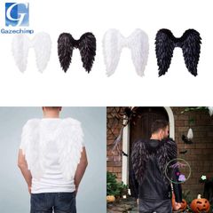Cánh Thiên Thần Halloween Lông Vũ 3D Đáng Yêu - Phụ Kiện Cosplay Độc Đáo Cho Tiệc Hóa Trang & Biểu Diễn