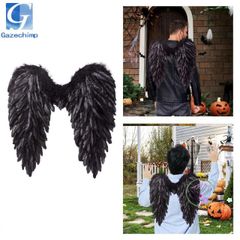 Cánh Thiên Thần Halloween Lông Vũ 3D Đáng Yêu - Phụ Kiện Cosplay Độc Đáo Cho Tiệc Hóa Trang & Biểu Diễn