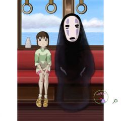 Trang phục Vô Diện (Kaonashi) từ Spirited Away - Bộ Cosplay Halloween với áo choàng, mặt nạ và găng tay dài cho trẻ em và người lớn