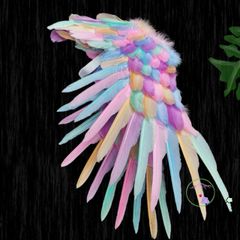 Cánh Thiên Thần và Quỷ Đen Gập Gọn - Phụ Kiện Cosplay Đa Năng Unisex Chất Lượng Cao Cho Halloween và Biểu Diễn Sân Khấu