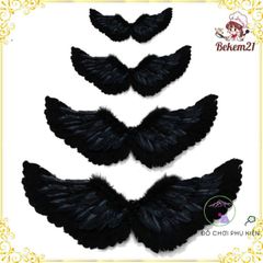 Cánh Thiên Thần Đen Cho Bé - Trang Phục Halloween Độc Đáo, Bộ Đồ Ba Mảnh Quỷ và Thiên Thần Hạn Chế