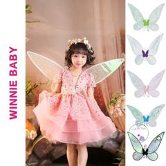 Cánh Thiên Thần Lấp Lánh Công Chúa Cô Tiên Cho Bé Gái - Đồ Hóa Trang Halloween và Trung Thu, Kích Thước Phù Hợp 60x48 cm