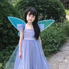 Cánh Thiên Thần Lấp Lánh Công Chúa Cô Tiên Cho Bé Gái - Đồ Hóa Trang Halloween và Trung Thu, Kích Thước Phù Hợp 60x48 cm