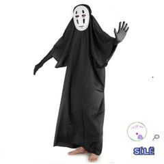 Bộ Đồ Giả Trang Vô Diện - Áo Choàng Đen, Mặt Nạ Ma Quái & Găng Tay - Thời Trang Cosplay Cho Trẻ Em & Người Lớn