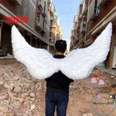 Bộ Cánh Thiên Thần Trắng và Cánh Ác Quỷ Đen Cosplay 160x90CM - Phụ Kiện Hóa Trang Lễ Hội Độc Đáo cho Tiệc Halloween và Sự Kiện Sáng Tạo